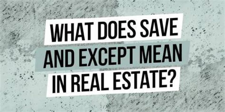 Does save mean except