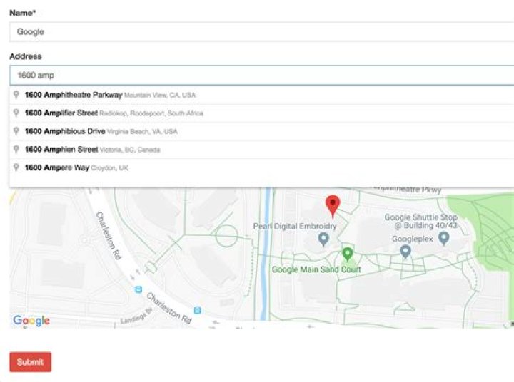 How do I find addresses on maps