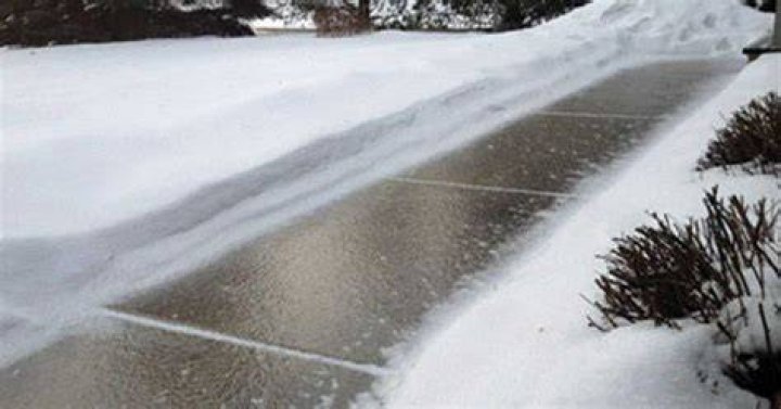 How do you melt thick ice on a sidewalk