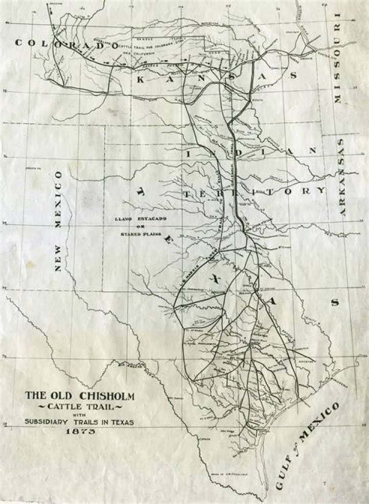 How many miles was the Chisholm Trail