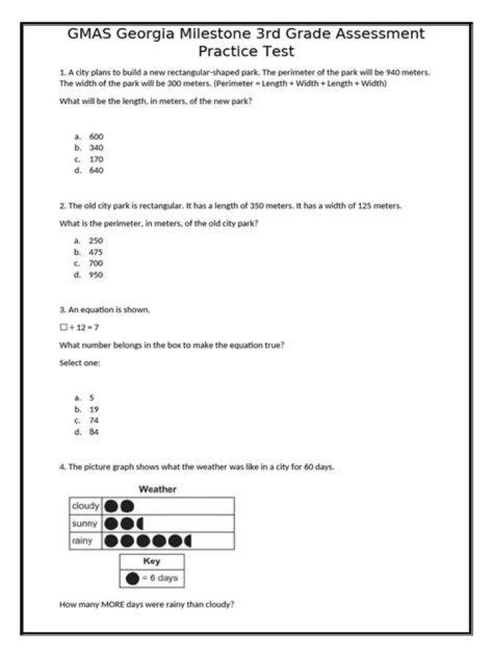 How many questions are on the Gmas
