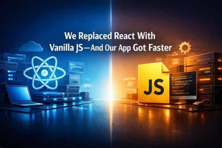Is react faster than vanilla JS