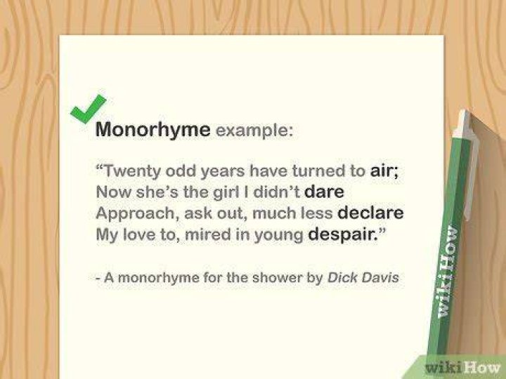 What is a Monorhyme poem