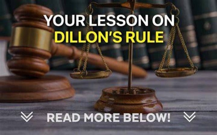 What is Dillons rule