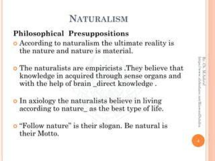 What is knowledge according to naturalism