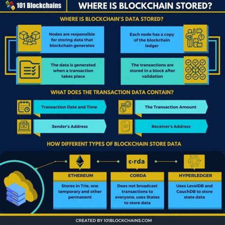 Where does Blockchain data get stored