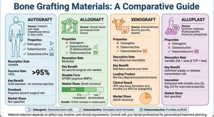 Which bone grafting material is the best