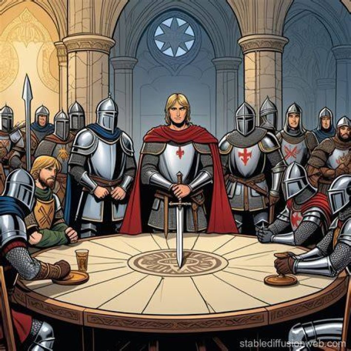 Who gives Arthur the Round Table
